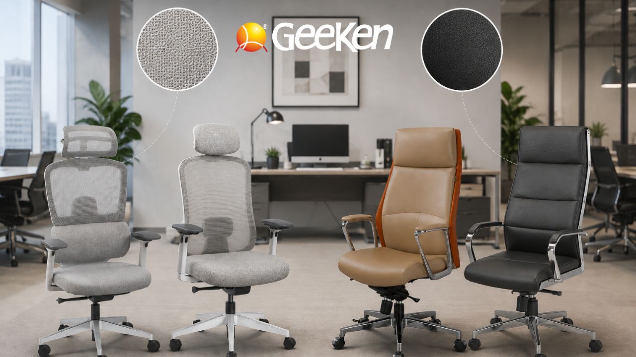 mesh chair vs leather chair